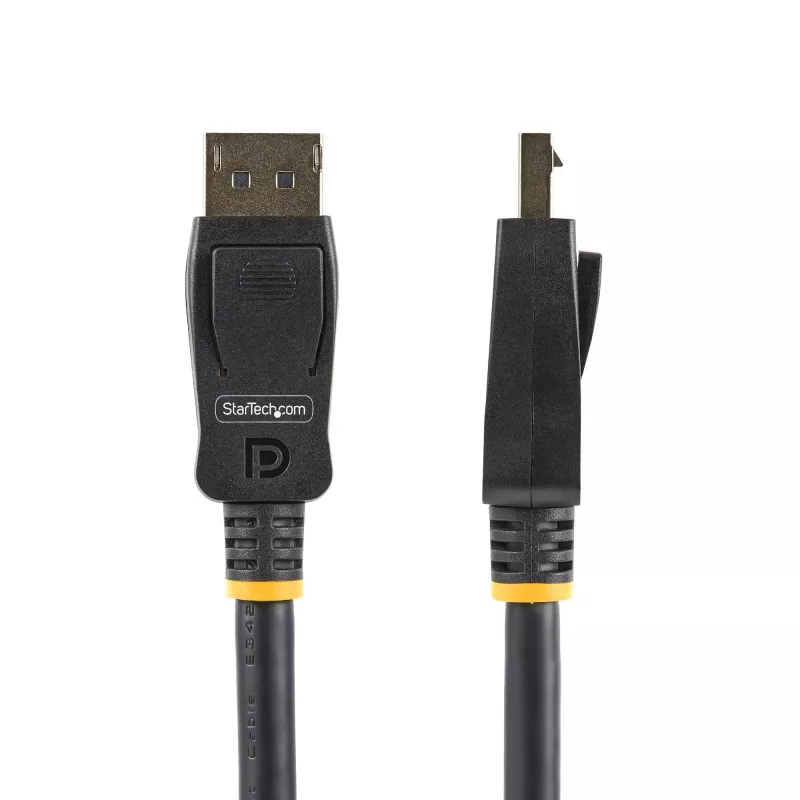 StarTech.com Cabo DisplayPort certificado VESA de 2m (6.6ft) – pack de 10 – cabo DisplayPort 1.2 com bloqueio, 4K 60Hz UHD, cabo DP para DP para monitor, fichas DP com bloqueio