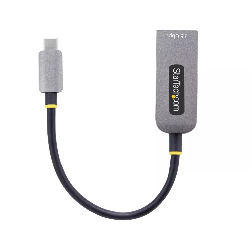 StarTech.com Adaptador USB-C para Ethernet 2,5GbE, NIC NBASE-T, USB 3.0 Type-C 2,5/1G rede multi-velocidade, compatível com Thunderbolt, Windows e Mac