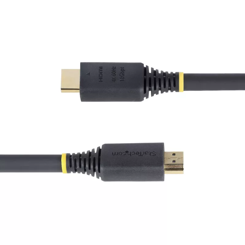 StarTech.com Cabo HDMI High-Speed Premium certificado de 5m (16.4ft), 4K 60Hz/1440p 144Hz, HDR10/HDCP 2.2/ARC, 18Gbps, cabo HDMI 2.0 UHD para TV/monitor/ecrã, revestimento TPE