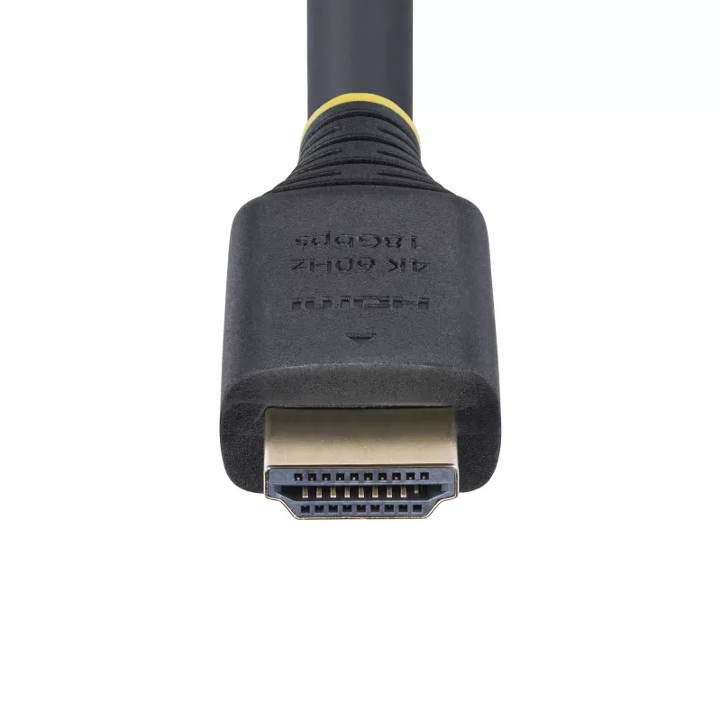 StarTech.com Cabo HDMI High-Speed Premium certificado de 5m (16.4ft), 4K 60Hz/1440p 144Hz, HDR10/HDCP 2.2/ARC, 18Gbps, cabo HDMI 2.0 UHD para TV/monitor/ecrã, revestimento TPE