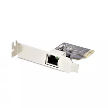 StarTech.com Placa adaptadora de rede Gigabit PCIe de 1 porta, NIC low-profile, placa LAN PCI Express 10/100/1000Mbps, Realtek RTL8111H, Windows e Linux, conforme TAA