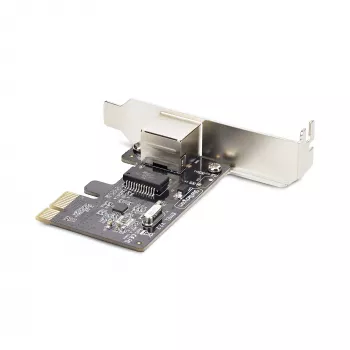 StarTech.com Placa adaptadora de rede Gigabit PCIe de 1 porta, NIC low-profile, placa LAN PCI Express 10/100/1000Mbps, Realtek RTL8111H, Windows e Linux, conforme TAA