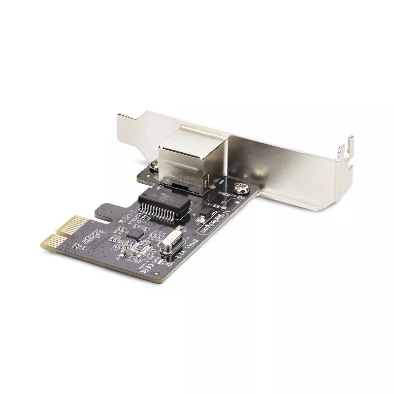 StarTech.com Placa adaptadora de rede Gigabit PCIe de 1 porta, NIC low-profile, placa LAN PCI Express 10/100/1000Mbps, Realtek RTL8111H, Windows e Linux, conforme TAA