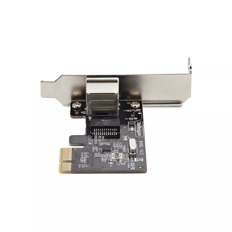 StarTech.com Placa adaptadora de rede Gigabit PCIe de 1 porta, NIC low-profile, placa LAN PCI Express 10/100/1000Mbps, Realtek RTL8111H, Windows e Linux, conforme TAA