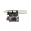 StarTech.com Placa de rede Gigabit PCIe de 2 portas, NIC PCI Express 10/100/1000Mbit/s, dupla Realtek RTL8111H, compatível com Windows e Linux, conforme TAA