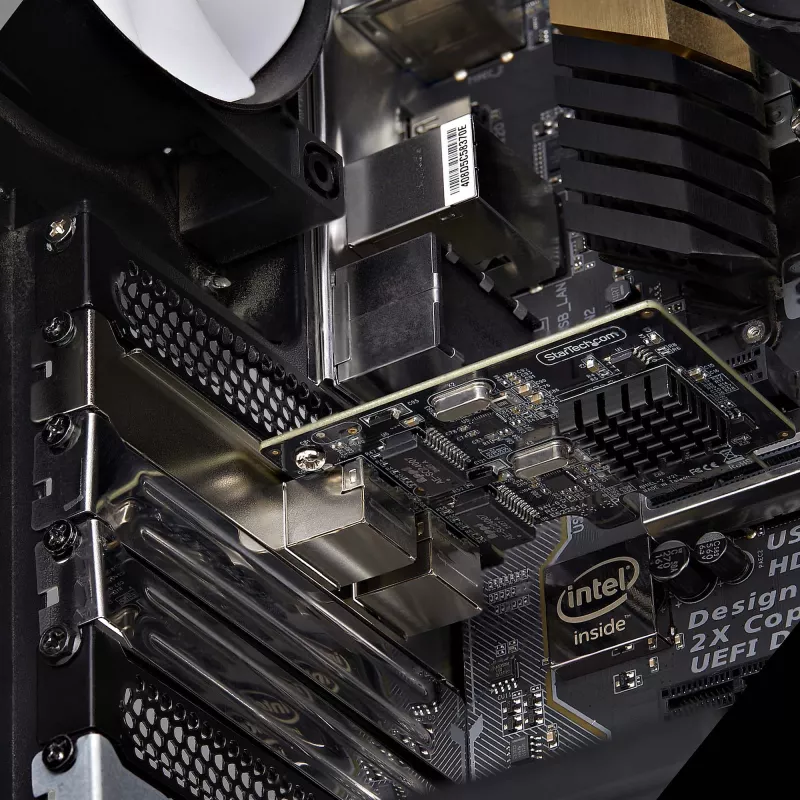StarTech.com Placa de rede Gigabit PCIe de 2 portas, NIC PCI Express 10/100/1000Mbit/s, dupla Realtek RTL8111H, compatível com Windows e Linux, conforme TAA