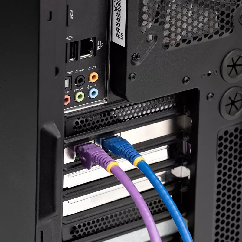 StarTech.com Placa de rede Gigabit PCIe de 2 portas, NIC PCI Express 10/100/1000Mbit/s, dupla Realtek RTL8111H, compatível com Windows e Linux, conforme TAA