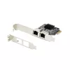 StarTech.com Placa de rede Gigabit PCIe de 2 portas, NIC PCI Express 10/100/1000Mbit/s, dupla Realtek RTL8111H, compatível com Windows e Linux, conforme TAA