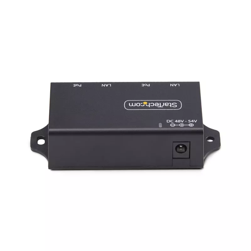 StarTech.com Injetor PoE+ Midspan de 2 portas Gigabit, 10/100/1000 Mbit/s, PoE+ (802.3af/at), 30W, Ethernet 1 Gbit/s, montagem na parede, Power over Ethernet inline não gerido