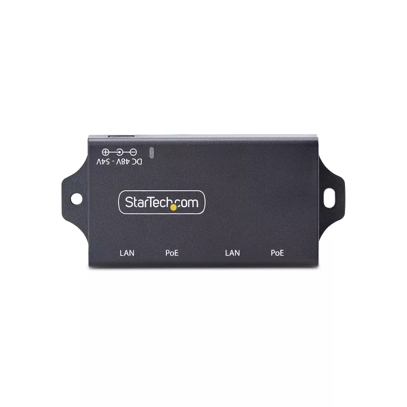 StarTech.com Injetor PoE+ Midspan de 2 portas Gigabit, 10/100/1000 Mbit/s, PoE+ (802.3af/at), 30W, Ethernet 1 Gbit/s, montagem na parede, Power over Ethernet inline não gerido