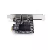 StarTech.com Placa adaptadora de rede Gigabit PCIe 5G de 2 portas, placa LAN PCI Express 5G/2.5G/1G/100M/10M, Realtek RTL8126, Windows e Linux, conforme TAA