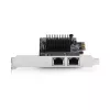 StarTech.com Placa adaptadora de rede Gigabit PCIe 5G de 2 portas, placa LAN PCI Express 5G/2.5G/1G/100M/10M, Realtek RTL8126, Windows e Linux, conforme TAA