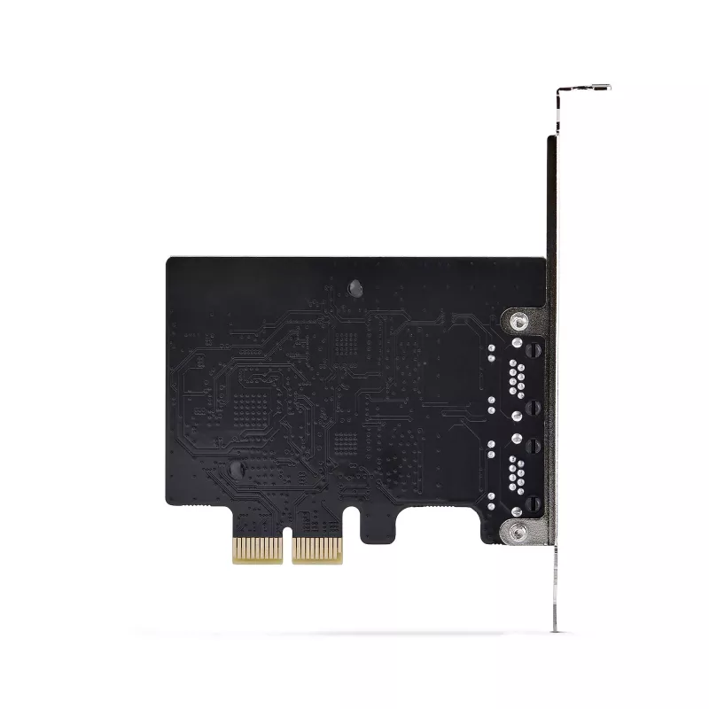 StarTech.com Placa adaptadora de rede Gigabit PCIe 5G de 2 portas, placa LAN PCI Express 5G/2.5G/1G/100M/10M, Realtek RTL8126, Windows e Linux, conforme TAA