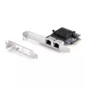 StarTech.com Placa adaptadora de rede Gigabit PCIe 5G de 2 portas, placa LAN PCI Express 5G/2.5G/1G/100M/10M, Realtek RTL8126, Windows e Linux, conforme TAA