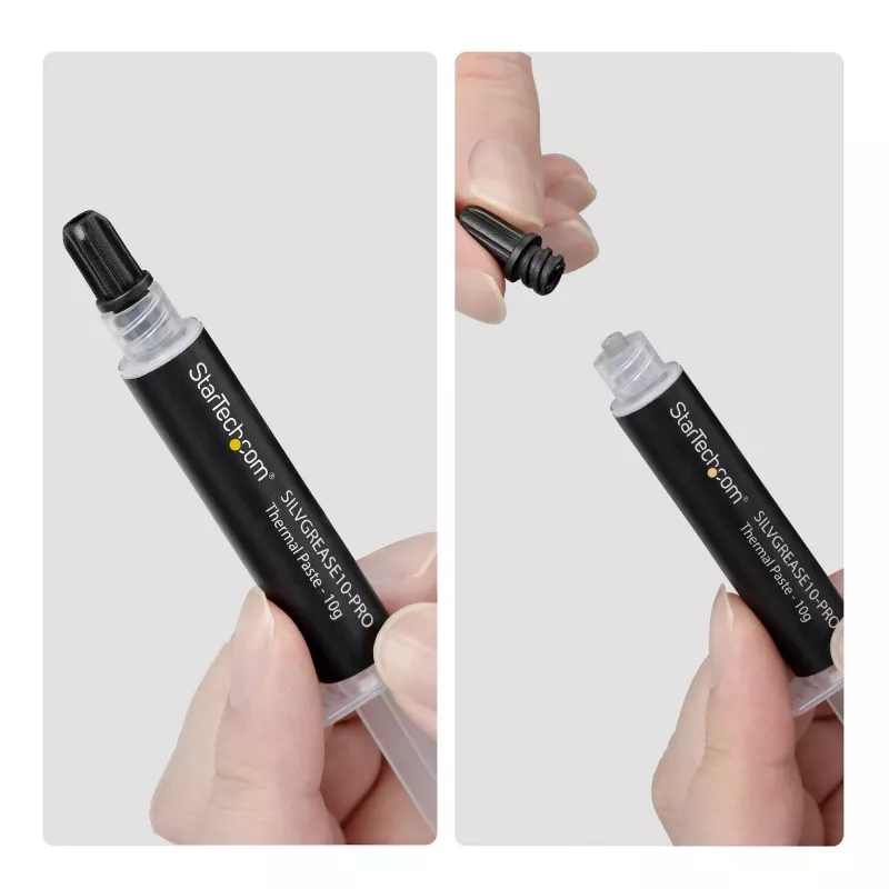StarTech.com Pasta térmica de silicone de alto desempenho, condutividade 14,5W/m•K, composto para CPUs, GPUs e ICs, melhora a dissipação de calor em computadores