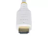 StarTech.com Cabo HDMI High-Speed Premium certificado de 10ft (3m), 4K 60Hz/1440p 144Hz, HDR10/HDCP 2.2/ARC, 18Gbps, cabo HDMI 2.0 UHD para TV/monitor/ecrã, revestimento TPE, branco