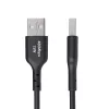 StarTech.com Cabo de carregamento USB-A para USB-C de 2m, carregar e sincronizar, 3A, USB 2.0, revestimento TPE - cabo de carregamento USB preto