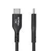 StarTech.com Cabo de carregamento USB-A para USB-C de 2m, carregar e sincronizar, 3A, USB 2.0, revestimento TPE - cabo de carregamento USB preto