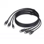 StarTech.com Cabo KVM DisplayPort duplo e USB 5 Gbit/s de 1,8 m, 4K 60 Hz, universalmente compatível, cabo combo DP 1.2/USB 3.0 para switches KVM de monitor duplo