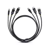 StarTech.com Cabo KVM DisplayPort duplo e USB 5 Gbit/s de 1,8 m, 4K 60 Hz, universalmente compatível, cabo combo DP 1.2/USB 3.0 para switches KVM de monitor duplo