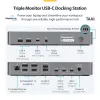 StarTech.com Docking station USB-C para três monitores, estação de carregamento de portátil 140W para MacBook Pro e Windows, 4K 60Hz HDMI ou DisplayPort, TAA