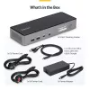 StarTech.com Docking station USB-C para três monitores, estação de carregamento de portátil 140W para MacBook Pro e Windows, 4K 60Hz HDMI ou DisplayPort, TAA