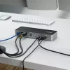 StarTech.com Docking station USB-C para três monitores, estação de carregamento de portátil 140W para MacBook Pro e Windows, 4K 60Hz HDMI ou DisplayPort, TAA