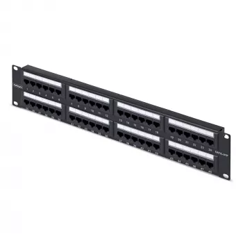 StarTech.com Patch panel Cat6 rackmount 2U de 48 portas, RJ45, UTP, 110 Punch-Down, patch panel Ethernet Cat 6 para rack de servidor de rede