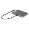 StarTech.com Adaptador USB-C para estação de trabalho de quatro monitores, 4K 60Hz HDMI, 140W PD passthrough para carregamento de portátil, porta USB para teclado/rato sem fios, TAA