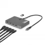 StarTech.com Adaptador USB-C para estação de trabalho de quatro monitores, 4K 60Hz DisplayPort, 140W PD passthrough para carregamento de portátil, porta USB para teclado/rato sem fios, TAA