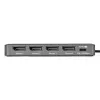 StarTech.com Adaptador USB-C para estação de trabalho de quatro monitores, 4K 60Hz DisplayPort, 140W PD passthrough para carregamento de portátil, porta USB para teclado/rato sem fios, TAA