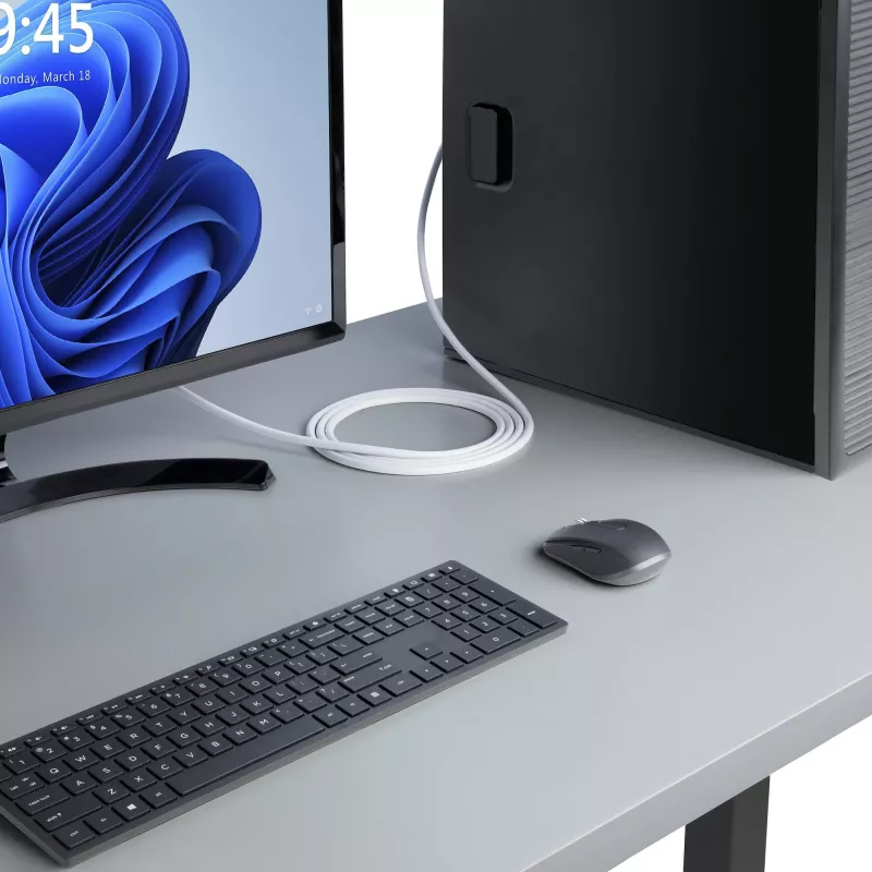 StarTech.com Cabo DisplayPort 1.2 certificado VESA de 1,8 m branco, 4K 60Hz, 21,6 Gbit/s, fichas DP com encaixe, cabo DisplayPort DP 1.2, cabo DP para monitor, M/M