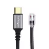 StarTech.com UR9-HEADSET-ADAPTER Adaptador de cabo USB-C RJ-9 preto