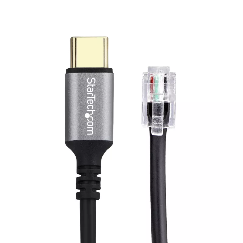 StarTech.com UR9-HEADSET-ADAPTER Adaptador de cabo USB-C RJ-9 preto