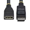 StarTech.com Cabo de extensão DisplayPort 1.4 de 3m, cabo port-saver DP 1.4, 8K 60Hz, cabo de extensão DP macho para DP fêmea, cabo de extensão DisplayPort, revestimento TPE, macho/fêmea