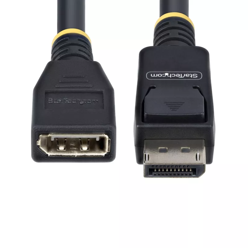 StarTech.com Cabo de extensão DisplayPort 1.4 de 3m, cabo port-saver DP 1.4, 8K 60Hz, cabo de extensão DP macho para DP fêmea, cabo de extensão DisplayPort, revestimento TPE, macho/fêmea