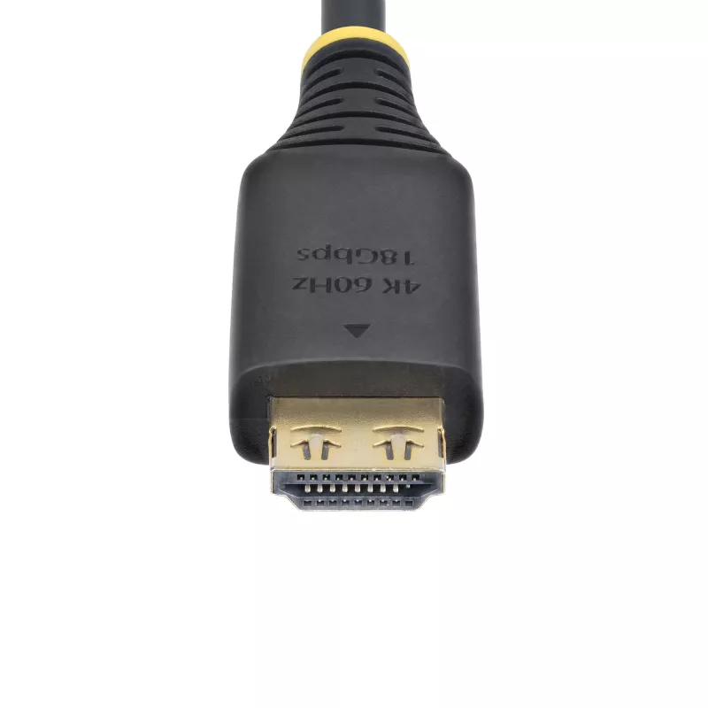 StarTech.com Cabo HDMI High-Speed de 10ft (3m) com fichas com aderência, 4K 60Hz/1440p 144Hz, HDR10/HDCP 2.2/ARC, 18 Gbit/s, cabo HDMI 2.0 UHD para TV/monitor/ecrã, revestimento TPE
