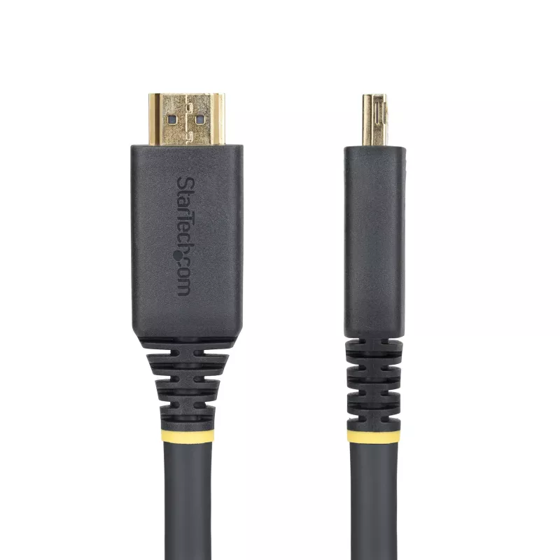 StarTech.com Cabo HDMI High-Speed ativo de 10,6 m com fichas com aderência, 4K 60 Hz/1440p 144 Hz, HDR10/HDCP 2.2/ARC, 18 Gbit/s, cabo HDMI 2.0 UHD para TV/monitor/ecrã, revestimento TPE