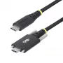 StarTech.com Cabo de carregamento USB-C de 10ft (3m), durável e ultra-flexível, bloqueio lateral com parafuso, 240W (5A) PD EPR, cabo de carregamento de portátil USB 2.0, certificado USB-IF, cabo de carregamento USB-C robusto