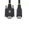 StarTech.com Cabo de carregamento USB-C de 10ft (3m), durável e ultra-flexível, bloqueio lateral com parafuso, 240W (5A) PD EPR, cabo de carregamento de portátil USB 2.0, certificado USB-IF, cabo de carregamento USB-C robusto