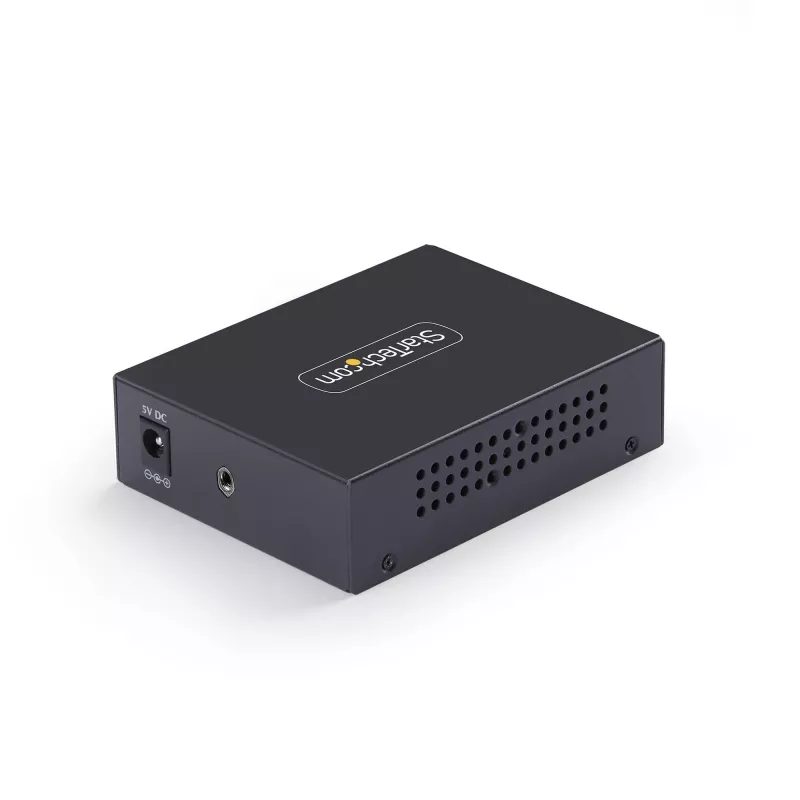 StarTech.com Conversor de mídia de fibra SFP+ 10GbE, Ethernet 10 Gigabit RJ-45 para 10GBASE-X SFP+, monomodo, multimodo, 16K Jumbo Frames, conforme TAA