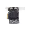 StarTech.com Placa de rede Ethernet PCIe 10Gb de 2 portas, placa de interface de rede 10GbE, chipset Broadcom BCM57416, dupla RJ45 10GBase-T/Gigabit, placa NIC, TAA