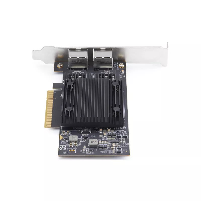 StarTech.com Placa de rede Ethernet PCIe 10Gb de 2 portas, placa de interface de rede 10GbE, chipset Broadcom BCM57416, dupla RJ45 10GBase-T/Gigabit, placa NIC, TAA