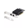 StarTech.com Placa de rede Ethernet PCIe 10Gb de 2 portas, placa de interface de rede 10GbE, chipset Broadcom BCM57416, dupla RJ45 10GBase-T/Gigabit, placa NIC, TAA