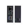 StarTech.com Conversor de mídia Gigabit Ethernet de cobre para fibra, SM LC, 20 km, 10/100/1000 Mbit/s, RJ45 para LC, metal maciço, 9K Jumbo Frames, conforme TAA