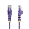 StarTech.com Cabo Ethernet CAT6 fino roxo de 1m, ficha sem patilha, 100W PoE, UTP, LSZH, 28AWG cobre nu puro, cabo patch de rede RJ45 fino com alívio de tensão, testado individualmente