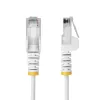 Cabo Ethernet CAT6 fino StarTech.com 3m branco, proteção do encaixe, 100W PoE, UTP, LSZH, condutor de cobre puro 28AWG, cabo de rede/patch RJ45 fino com alívio de tensão, testado individualmente