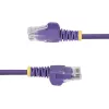 Cabo Ethernet CAT6 fino StarTech.com 3m roxo, proteção do encaixe, 100W PoE, UTP, LSZH, cobre puro 28AWG, cabo de rede/patch RJ45 fino com alívio de tensão, testado individualmente