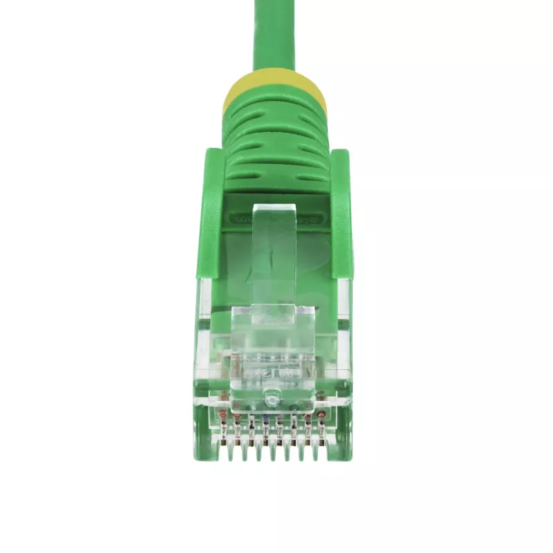 Cabo Ethernet CAT6 fino StarTech.com 5m verde, proteção do encaixe, 100W PoE, UTP, LSZH, fio de cobre puro 28AWG, cabo de rede/patch RJ45 fino com alívio de tensão, testado individualmente