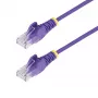 StarTech.com 10 m cabo Ethernet CAT6 fino roxo, snagless, 100 W PoE, UTP, LSZH, 28AWG cobre puro, cabo de rede patch RJ45 fino com alívio de tensão, testado individualmente